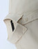 A beige ladies' smart casual cotton blend long sleeve shirt with a folded collar and buttons.