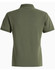 A green ladies' ultrafine cotton pique polo featuring a simple design with a collar and short sleeves.
