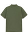 A men's high-performance polo in olive green, featuring a classic collar and short sleeves. Includes a branding logo.