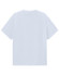 A white unisex heavy cotton oversized tee with short sleeves and a plain back.