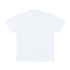 A short-sleeved women's polo shirt in raven black with a collar and a logo.