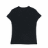 A women's black surf/essential tee featuring short sleeves and a fitted design, with a logo on the back.