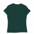 A dark green women's essential tee with a classic round neckline and short sleeves. Features a logo.
