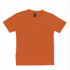 An orange Youth Core Tee with a crew neck and short sleeves, featuring a label inside.