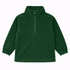 A green Youth Everest Polar Fleece 1/4 zip top with elasticated sleeves and a high collar. It has a brand logo.