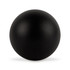 A black Hi Bounce Ball featuring a smooth, round design.