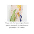 A Chiffon Long Scarf featuring floral patterns in soft pastel colours, with a small opening on the side seam.