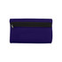 A small purple neoprene pencil pouch with a black zip closure and a simple design.