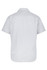A short-sleeve button-up shirt in light grey, featuring a classic collar and a branded logo.