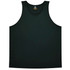 A dark green singlet featuring a logo at the neck. Designed for kids, it has a simple, classic style.