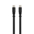 A black 100W charging cable with USB-C connectors on both ends. Features a sleek, flat design.