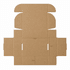 A die-cut packaging box in brown, featuring a locking lid and measured at 17.5×13×6.5 cm.