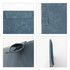 A4 magnetic clipboard in a textured blue finish, featuring a pocket and stitching details. Includes a logo.