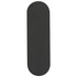 A black smartphone strap featuring a smooth, elongated shape. The product has a subtle logo.