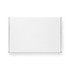 A white custom box with a locking lid, measuring 300 x 210 x 70mm, featuring a simple design and metallic accents.