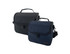 Two insulated lunch bags in black and navy blue, featuring zippered compartments and a handle for easy carrying.