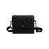 A black EVA Holes briefcase with a flap, featuring a perforated design and adjustable strap. It has a logo.