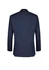 A navy blue men's blazer with a tailored fit, featuring long sleeves and a back vent.