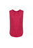 A sleeveless blouse in a rich magenta colour featuring pleat details at the front. It has a smooth, relaxed fit.