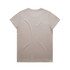 A light beige t-shirt featuring a standard crew neck and short sleeves, with a plain back design.