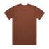 A brown Classic Tee with short sleeves and a plain back design, featuring a logo at the neck.