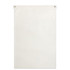 A large white canvas flag featuring eyelets for hanging, ideal for exhibitions and events.