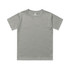 A grey youth classic tee with a round neckline and short sleeves. It features a small logo on the neckline.