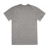 A stone wash heavy tee in a muted grey colour, featuring a plain back and short sleeves.