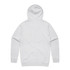 A grey hoodie with a kangaroo pocket and a hood. It has a logo on the front.
