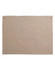 A beige canvas short waist apron featuring a large pocket and two button accents.