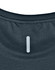 A navy blue men's short-sleeve performance tee featuring a logo and textured fabric on the back.