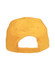 A yellow heavy brushed cotton cap featuring a rear-adjustable strap and a logo.