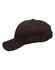 A black Pique mesh contrast sandwich cap with a curved brim and ventilation holes. It has a logo on the side.