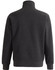 A dark grey 1/2 zip collar fleecy jumper with long sleeves and a casual fit. Features a branding logo.