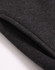 A close-up of a dark grey 1/2 zip collar fleecy jumper, showing the soft texture and stitching details.