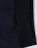 A black kid's full-zip fleecy hoodie featuring a kangaroo pocket and a smooth texture. It has a logo detail.