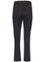 Black women's utility cargo pants with pockets, featuring a straight leg design and a logo.