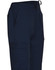 Men's solid colour scrub pants in navy, featuring pockets and an adjustable waistband. Includes a branding logo.