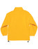 A bright yellow polar fleece pullover for kids featuring a high collar and adjustable hem drawstrings.