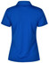 A ladies' Cooldry textured polo shirt in vibrant blue, featuring a collar and short sleeves, with a logo on the neck.