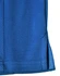 A blue bamboo charcoal polo shirt featuring a textured pattern and side slits, with a logo.