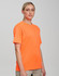 A bright orange Hi-Vis safety tee made from Cooldry material, featuring a simple design and short sleeves.