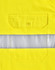 A bright yellow long-sleeve safety shirt featuring a reflective tape and a buttoned pocket. It includes a logo.