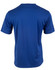 A blue men's short sleeve tee made from cooldry fabric, featuring a smooth design and a logo on the back.