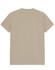 A beige men's premium cotton tee featuring a simple design and short sleeves, with a branding logo.