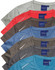A collection of Men's Ultra Dry Cationic Short Sleeve Tees in various colours including grey, red, and navy, each with a tag.