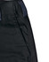 A close-up of black unisex utility stretch cargo work pants featuring a waistband and side pocket detailing.