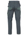 A pair of stout work pants in dark green, featuring multiple pockets and a durable design.