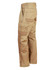 Lightweight semi-fitted khaki work pants featuring multiple pockets and a branding logo.