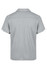 A grey polo shirt featuring a collar and short sleeves, with a logo present on the design.